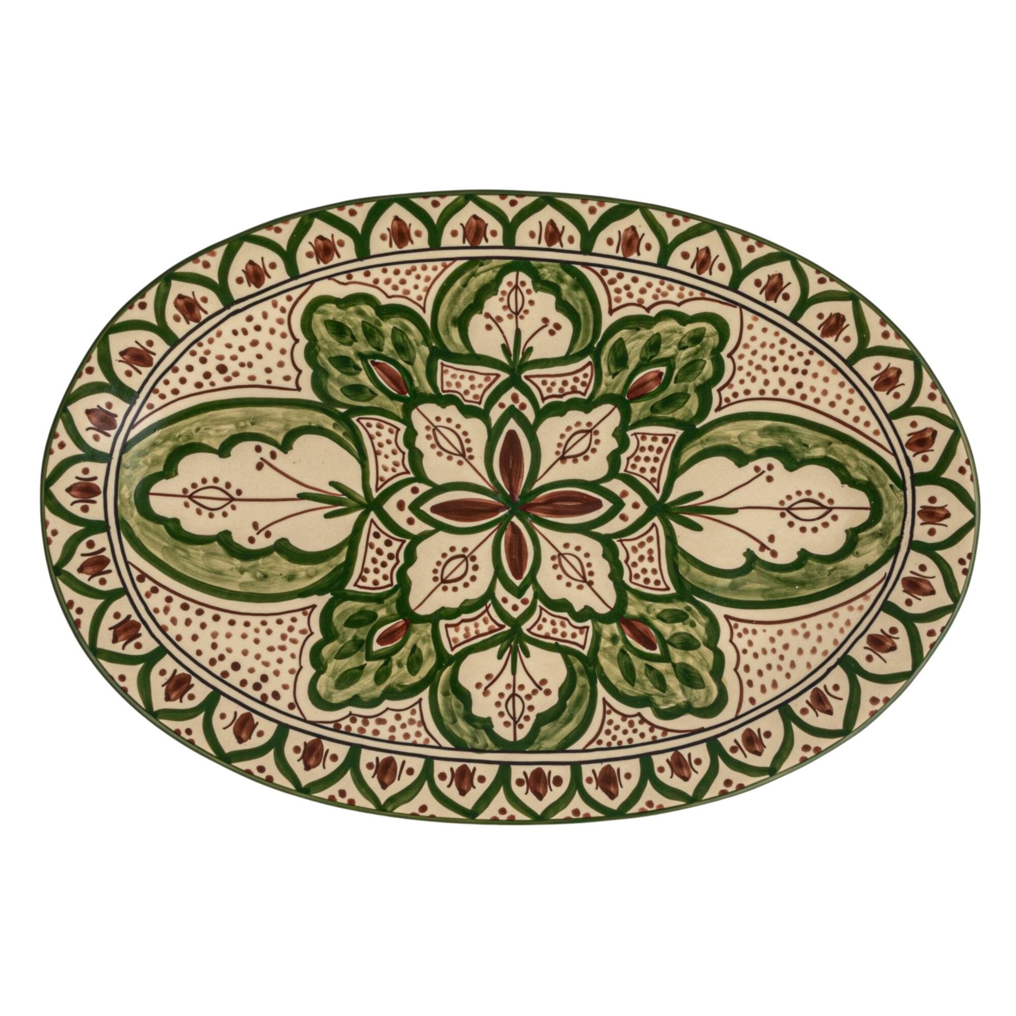 Hello Honey® 16.5" Garden Tapestry Stoneware Platter